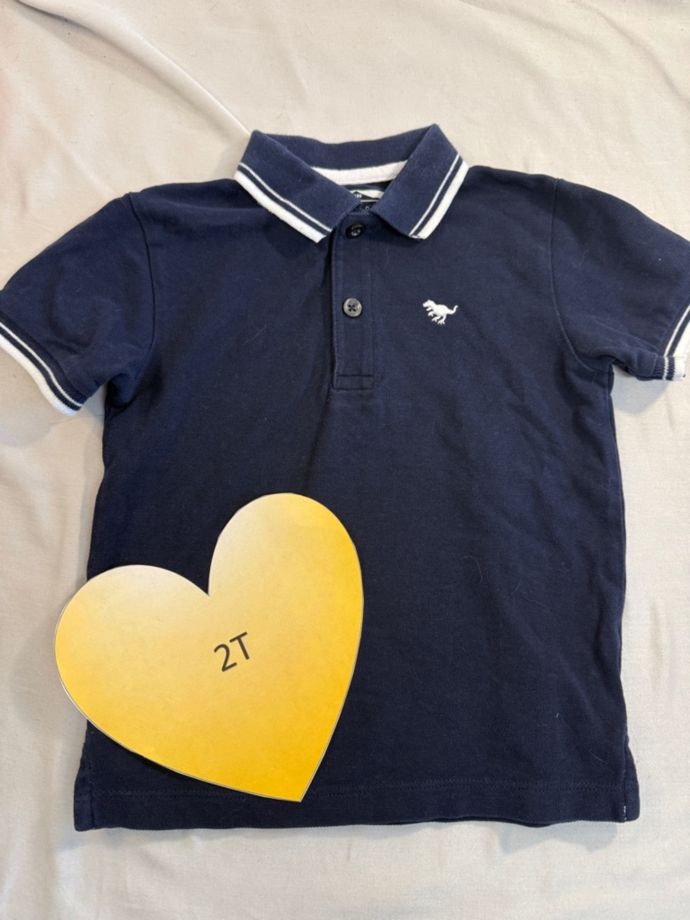 Next - Short sleeve polo shirt. Size  2-3 years